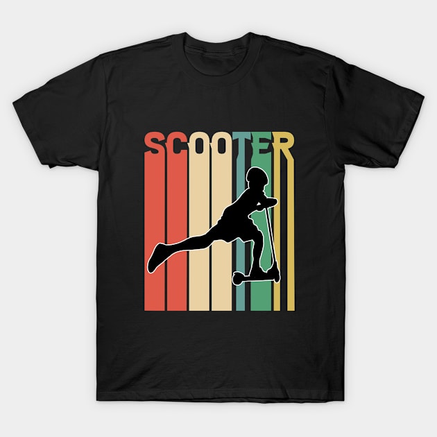 Stunt Scooter - Scootering Retro T-Shirt by Kudostees